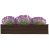 vidaXL Garten-hochbeet Aus Verzinktem Stahl 320x40x45 Cm