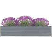 vidaXL Garten-hochbeet Aus Verzinktem Stahl 320x40x45 Cm
