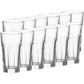Leonardo Longdrinkglas "Longdrinkgläser Rock 340 ml 12er Set transparent"