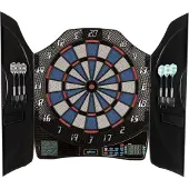 L.A Sports Elektronische Dartscheibe Bull Legend 1-8 Spieler 6 Softdart Pfeile Dartschrank