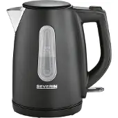 Severin WK 9553, 1 l, 2200 W, Schwarz, Kunststoff, Edelstahl, Wasserstandsanzeige, Überhitzungsschutz