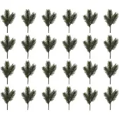 Creativ Green Winterliche Kunstpflanze "Weihnachtsdeko" Zweig benadelt, 24 Stück im Set