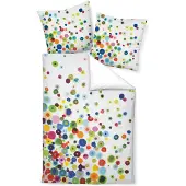 Janine Mako-Satin Bettwäsche modern art 42030-09 multicolor 135x200 cm + 80x80 cm