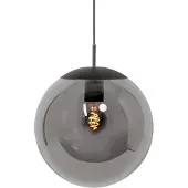 Steinhauer Glas Hängelampe Bollique, dimmbar, alu / grau / zink, für Wohn- / Esszimmer, Metall, Pendelleuchte