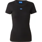 HUGO Slim-Fit T-Shirt aus gerippter Stretch-Baumwolle mit Logo Grösse M