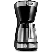 De'Longhi De’Longhi Dedica Style ICM 16710, Filterkaffeemaschine, 1,25 l, 1000 W, Schwarz, Silber