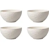 Villeroy & Boch Schale Manufacture Rock Blanc (4-teilig)