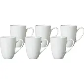 Ritzenhoff & Breker Tasse "Latte Macchiato-Tassen Bianco 330 ml 6er Set weiß", weiß, 6 tlg., Porzellan, Trinkgefäße, Tasse