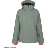 2117 of Sweden Edum Damen Skijacke mit Kapuze grün XL