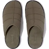 FitFlop Hausschuhe Gen-FF Slipper Textile Mix Herren Deep Olive-Schuhgröße 42