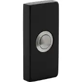 Intersteel Rechteckige Türklingel Chimea Edelstahl/schwarz
