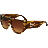 Victoria Beckham VB676S Sonnenbrille Damen Kunststoff Braun 55-14-145