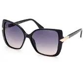GUESS GU7820 Damen-Sonnenbrille Vollrand Butterfly Kunststoff-Gestell, Schwarz