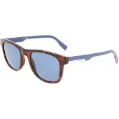 Lacoste L969S Herren-Sonnenbrille Vollrand Quadratisch Kunststoff-Gestell, Havanna
