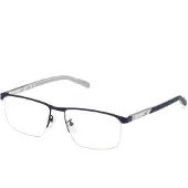 Adidas SP5050 Unisex-Brille inkl. Gläser Vollrand Quadratisch Metall-Gestell 55/16/145, blau