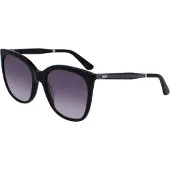 Calvin Klein CK23500S Unisex-Sonnenbrille Vollrand Butterfly Kunststoff-Gestell, schwarz