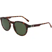 Lacoste L6030S Unisex-Sonnenbrille Vollrand Rund Acetat Spritzguss-Gestell, braun