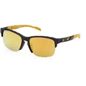 Adidas SP0048 Unisex-Sonnenbrille Vollrand Quadratisch Kunststoff-Gestell, schwarz