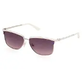 GUESS Sonnenbrille GU00133 21B 56 Damen Weiß