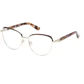 GUESS Damen GU2982 050 Rahmen von BRILLEN Metall Braun Rund Normal