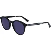 Calvin Klein CK23510S Unisex-Sonnenbrille Vollrand Panto Kunststoff-Gestell, schwarz