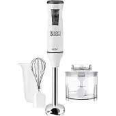 Black & Decker BLACK + DECKER Stabmixer mit Zubehör 600W Weiß
