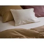 Yumeko Kissenbezug Flanell 40x80 Beige - Eco, Bio & Fairtrade