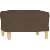 vidaXL Fußhocker Braun 60x50x41 cm Stoff