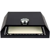 Jocca Grill-Pizzaofen: Edelstahl-Aufsatz mit Pizzastein & Thermometer