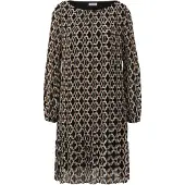 s.Oliver Dress Grey/black Größe: 36 | Midikleider Outlet | Damen | Grau