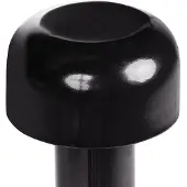 Beliani Tischlampe Schwarz Metall Kabellos Wiederaufladbar Akku Touch Funktion LED Dimmfunktion USB Kabel Indoor Outdoor Tischleuchte Schreibtischlampe