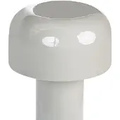 Beliani Tischlampe Grau Metall Kabellos Wiederaufladbar Akku Touch Funktion LED Dimmfunktion USB Kabel Indoor Outdoor Tischleuchte Schreibtischlampe