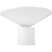 Beliani Tischlampe Weiß Metall Kabellos Wiederaufladbar Akku Touch Funktion Dimmfunktion USB Kabel Indoor Outdoor Tischleuchte Schreibtischlampe