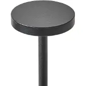 Beliani Tischlampe Schwarz Metall Kabellos Wiederaufladbar Touch Funktion Dimmfunktion USB Kabel Indoor Outdoor Tischleuchte Schreibtischlampe