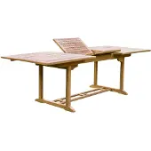 Natur24 Ausziehtisch Extension 100 x 78 x 180/240 cm Teakholz Natur