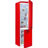 Amica KGCR 387 100 R, Kühl-/Gefrierkombination im Retro Design, 181 cm Höhe, Chili Red,