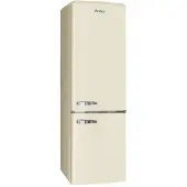 Amica - KGCR 387 102 B - Kühl-Gefrierkombination - Retro Desing - Beige