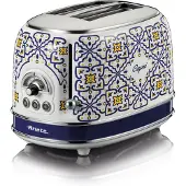 Ariete 0155/1C, 2 Scheibe(n), Blau, Weiß, Metall, 810 W, 220-240 V, 50/60 Hz