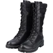 Remonte Damen Stiefel kuschelig warm mit Lamwolle und loser Einlage D0B76, Größe:38 EU, Farbe:Schwarz