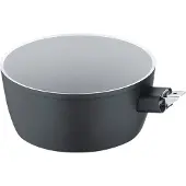Berndes Stieltopf 16 cm (ohne Deckel), Aluminium, schwarz - b.perfect