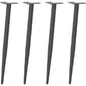 vidaXL Konsolentischbeine Konische Form 4 Stk. Anthrazit 72-73 cm Stahl