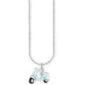 Thomas Sabo KE2217-041-7-L45V Damen-Kette mit mintfarbenem Motorroller-Anhänger