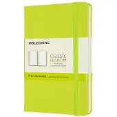 Moleskine Classic Hard Cover Notebook Pocket Lemon Green Plain