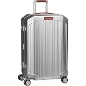 Piquadro Alu Medium 4 Wheel Trolley grigio / cuoio