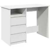vidaXL Schreibtisch Weiß 102x50x75 cm Holzwerkstoff