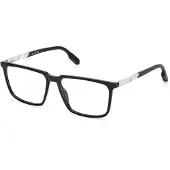 Adidas SP5071 Herren-Brille inkl. Gläser Vollrand Eckig Acetat-Gestell 55mm/15mm/145mm, schwarz