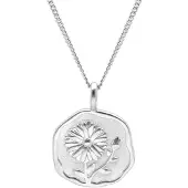 Trendor 68000-09 Halskette mit Monatsblume September 925 Silber Rhodiniert