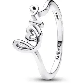 Pandora 193058C00 Damenring Handgeschriebene Liebe Silber