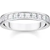 Thomas Sabo TR2358-051-14 Damen-Bandring Weiße Steine Pavé Silber