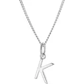 Trendor 15210-K Damen-Halskette mit Buchstabe K Anhänger Silber 925